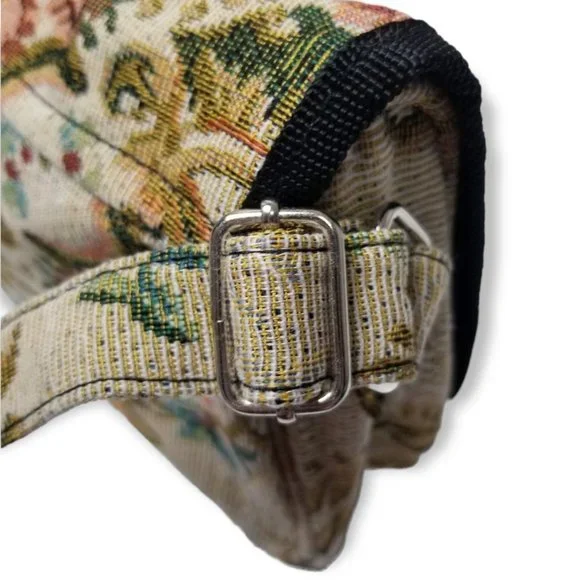 Floral Tapestry Shoulder Bag With Adjustable Strap FairyCore Nature CottageCore - Picture 8 of 10